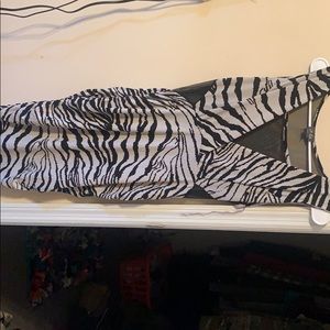 Dots Dresses - Zebra print fitted dress Dots Dresses - Zebra print fitted dress